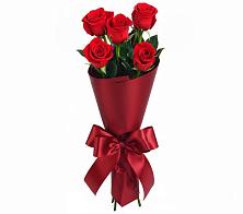 Букет 5 Красных роз Эдлесс Лав в Старом Победилово