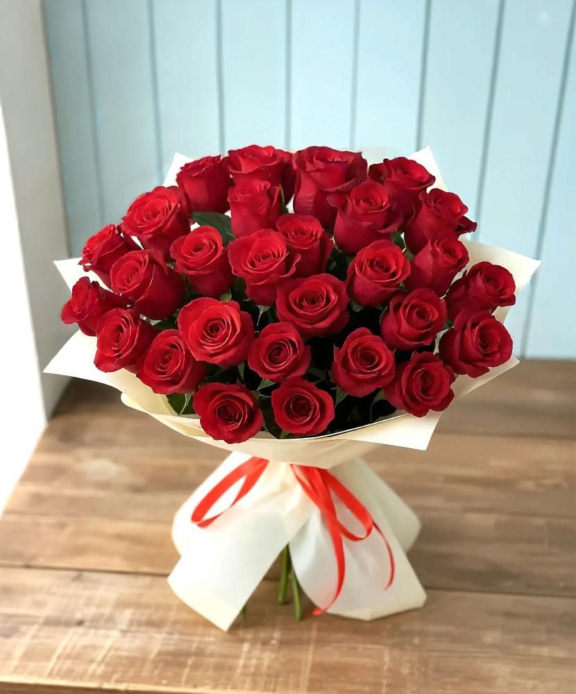 Букет 29 Красных роз в Старом Победилово