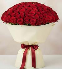 Букет 101 Красная роза Милано в Старом Победилово