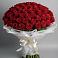 Букет 101 Красная роза Блэк Мэджик в Старом Победилово