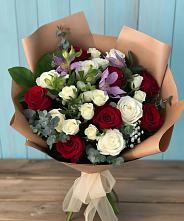 Букет цветов из:  Розы и Альстромерии в Старом Победилово