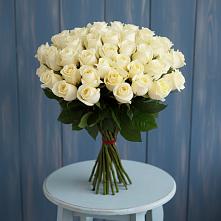 Букет 51 Белая роза Эдлесс Лав в Старом Победилово