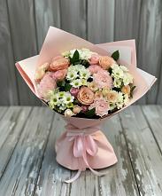 Букет цветов из:  Гвоздики, Розы и Хризантемы в Старом Победилово