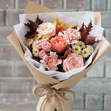 Букет цветов из:  Гвоздики, Хризантемы и Розы в Старом Победилово
