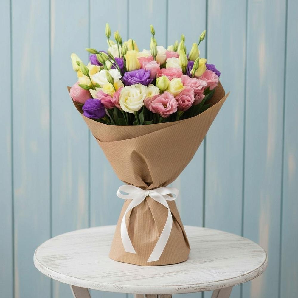 Букет цветов из: Лизиантусы в Старом Победилово