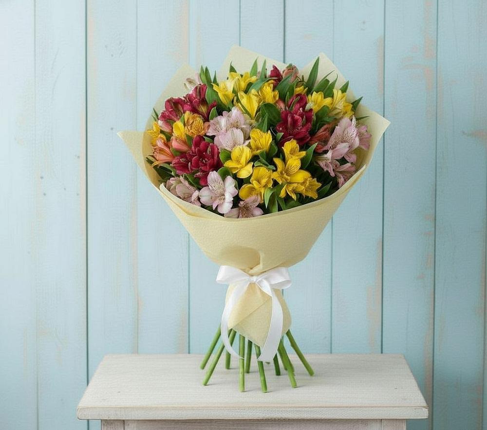 Букет цветов из: Альстромерии в Старом Победилово
