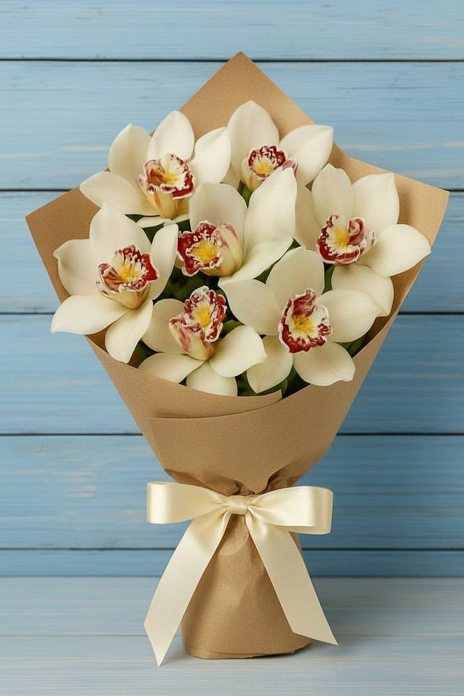 Букет цветов из: Орхидеи и Розы в Старом Победилово