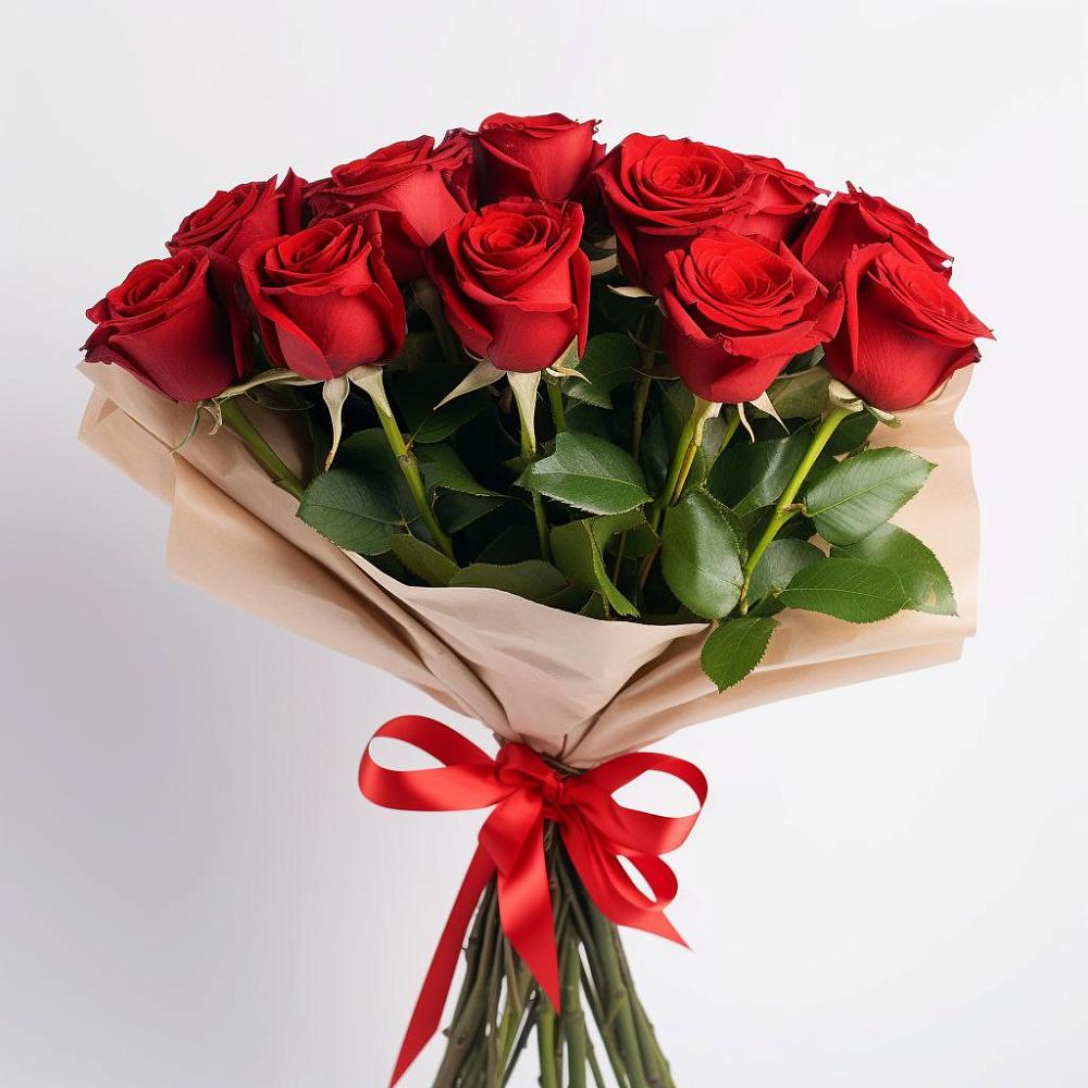 Букет 11 Красных роз Эдлесс Лав в Старом Победилово