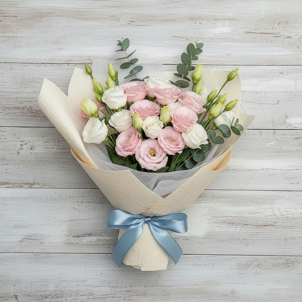 Букет цветов из: Лизиантусы в Старом Победилово